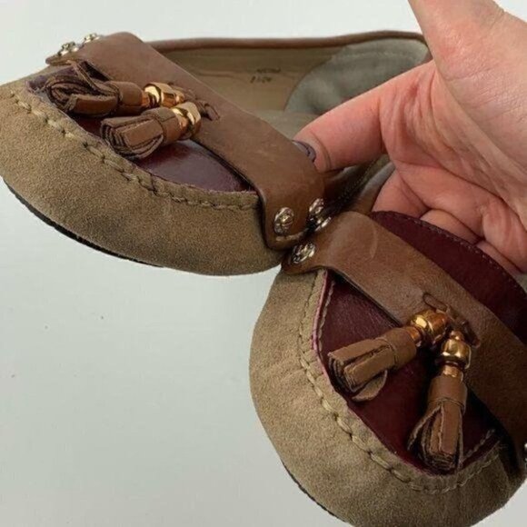 New Ellen Tracy flats 8.5 nectar suede leather - Picture 7 of 9